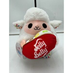 Zuru Snackles Series 2 Lamb Plush with Jelly Belly Jelly Bean White Stuffed Toy